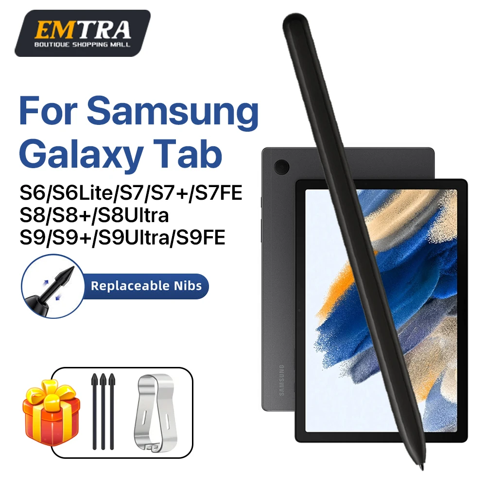 2025 nueva lápiz S para Samsung Galaxy Tab S9 FE S8 S7 S6 Lite con sensibilidad a la presión 4096 rechazo de palma para nota de dibujo