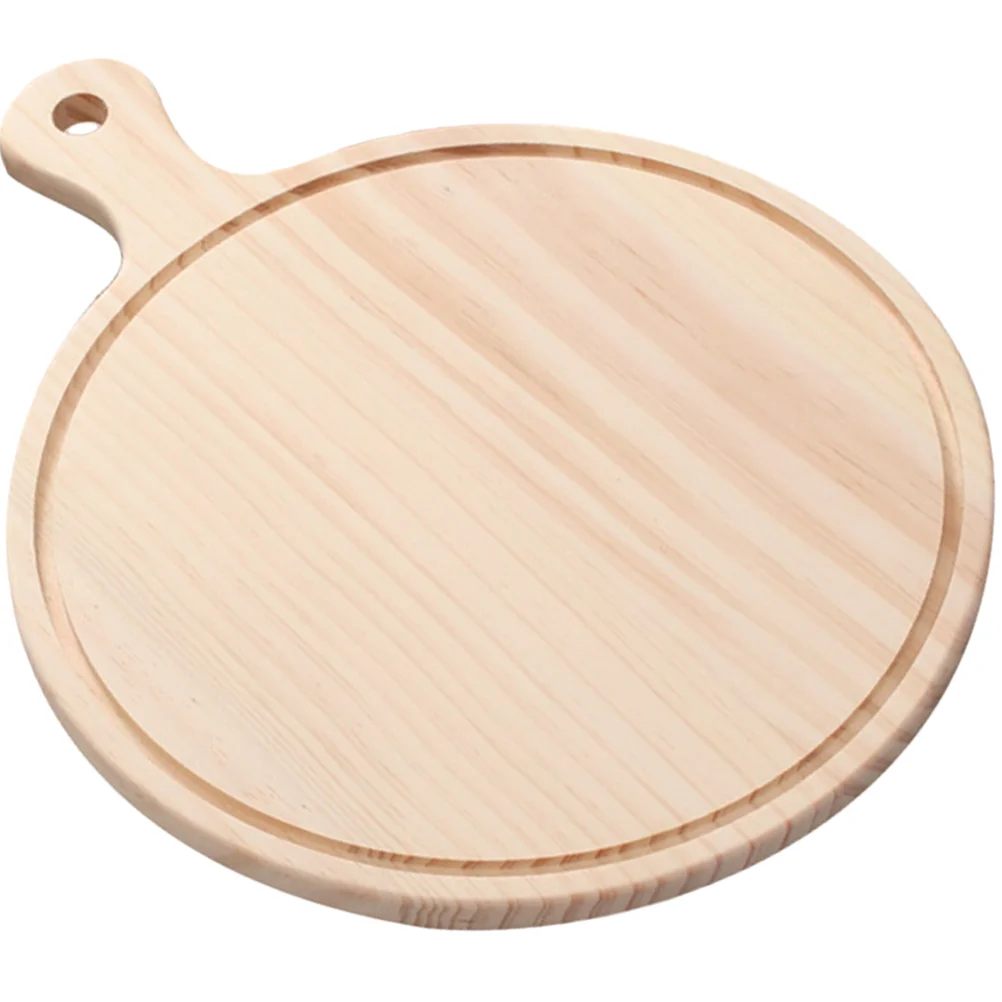 

Multifunction Breadboard Fruit Platter Tray Paddle Serving Boards Wood Plate Handle Charcuterie