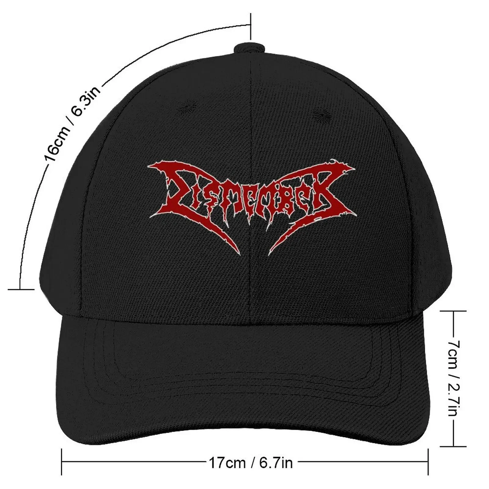 Dismember (Transparent) Marooonn Classic Baseball Cap hard hat Brand Man cap Bobble Hat dad hat Boy Child Women's 2