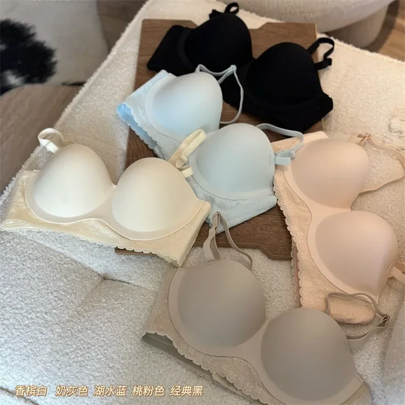 

Comfortable Underwire Underwear Women's Push-up Bra Retraction Ultra Thin Sexy Adjustable Bra Single Piece
