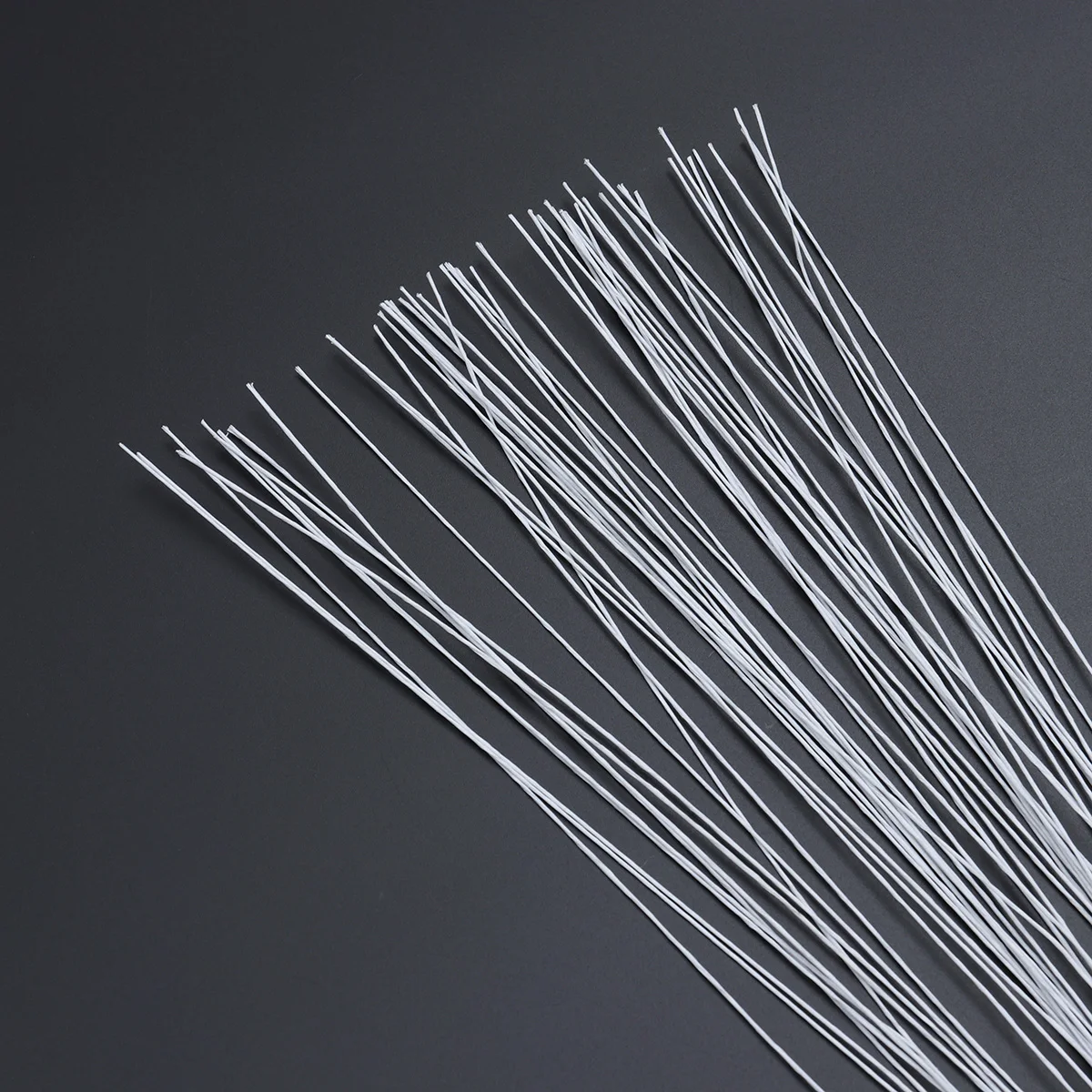 50pcs 24 Gauge White Floral Stem Wire Iron Wire Artificial Flower Arrangement Wrapping Strip For Wedding Party DIY Flower Craft