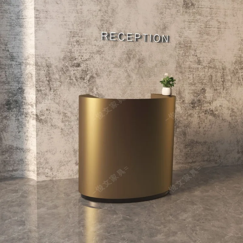 Church Pulpit Showroom Small Bar Arc Restaurant Beauty Salon Steel Front Desk Hotel Reception Desk Atril Conferencia Podium