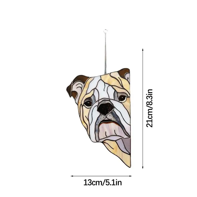 Stained Glass Dog Suncatchers Window Hangings Memorial Suncatchers Dog Sun Catcher Ornament Handcrafted Wall Art