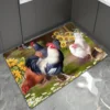 Farmhouse Rooster Kitchen Floor Mat Entrance Doormat Decor Carpet for Living Room Hallway Balcony Rugs Non-slip Bathroom Mat 3