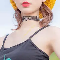 Collier multifonctionnel avec Note musique, accessoires élégants pour femmes, pour ajouter du charme aux événements 5