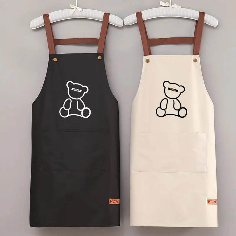 

Hand-wiping Kitchen Household Cooking Apron Men Women Oil-proof Waterproof Adult Waist Fashion Coffee Overalls Wipe Hand Apron