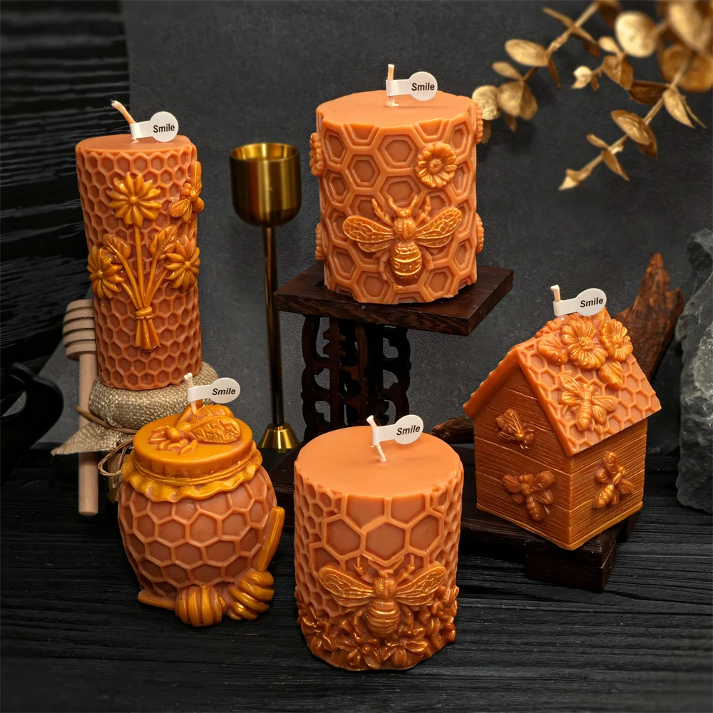 Honeycomb Beehive Silicone Mold for DIY Home Decor & Crafts
