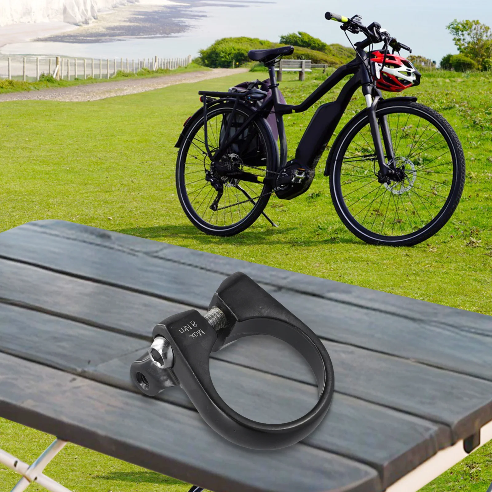 Frame Seat Post Clamp Mountain Bike Rack Replacement Special 1pc Adapter Aluminum alloy Bicycle Practical Useful