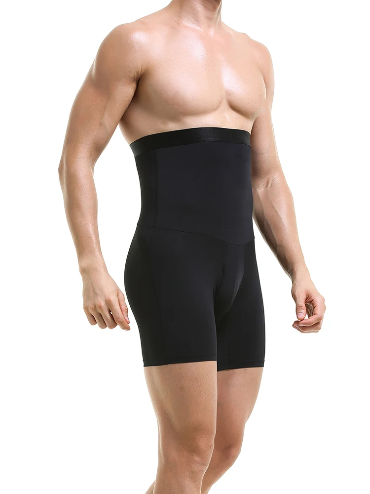 Men Tummy Control Shorts High Waist Underwear Slimming Shapewear Body Shaper Leg Boxer Briefs