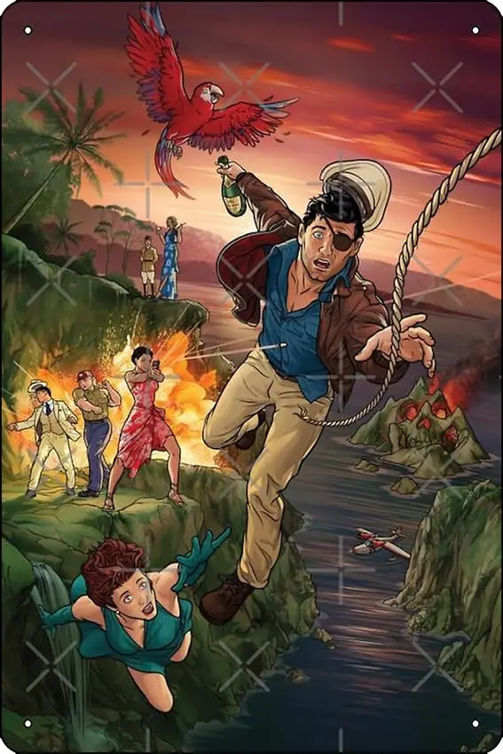 

Постер archer сезон 9, забавный металлический жестяной знак для дома, кухни, бара, комнаты, гаража, Декор