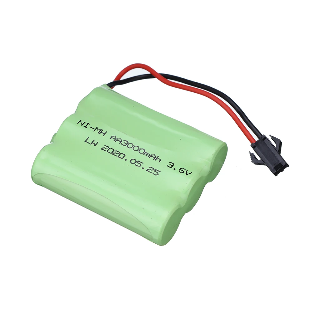 3.6v 3000mah NiMH Battery SM/JST/Tamiya For Rc toys Car Tank Train Robot Boat Gun Ni-MH AA 3.6 v 2400 mah Rechargeable Battery 4