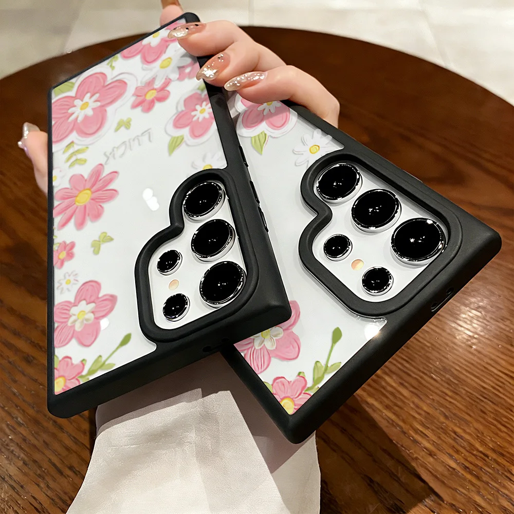 Silicone Floral Design Phone Case Cover