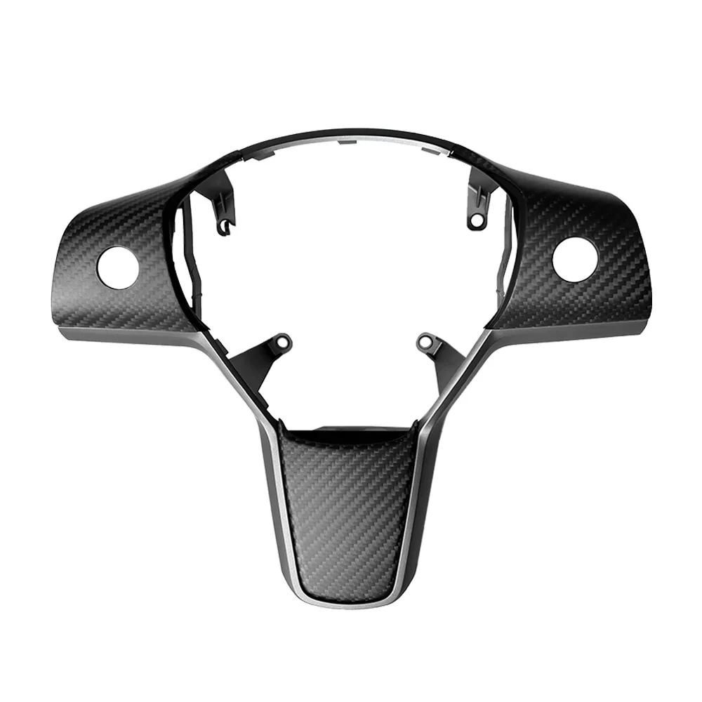 

Модель 3, матовый карбоновый чехол для рулевого колеса автомобиля Tesla Model 3 2019 +