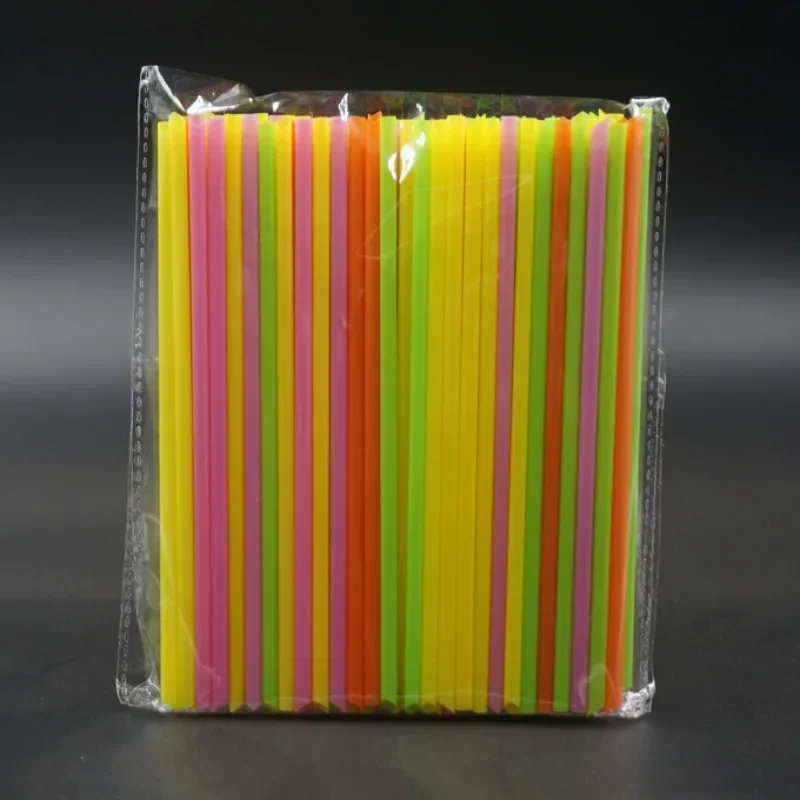 100Pcs Plastic Straw Disposable 15CM Short Transparent Pointed Hard Bulk Thin Straw Juice Milk Commodity Kitchen Accessories