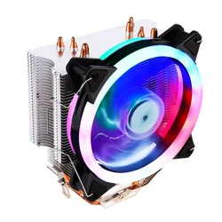 Ice 4 ventilador de CPU de tubo de cobre magic RGB, radiador de CPU de refrigeración, tubo de calor de ordenador