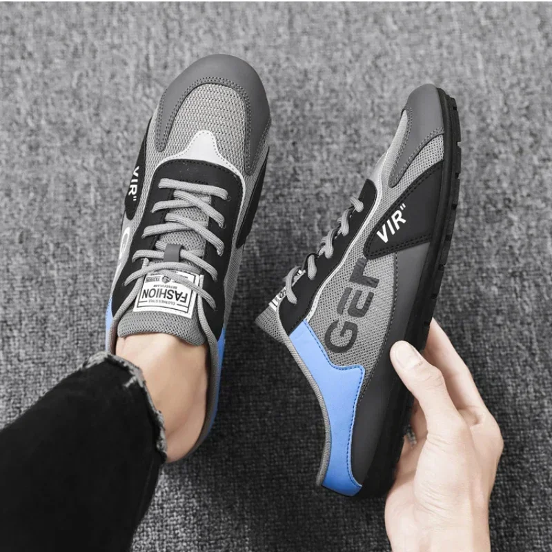 Men Shoes Slip-on Sneakers Mesh Breathable