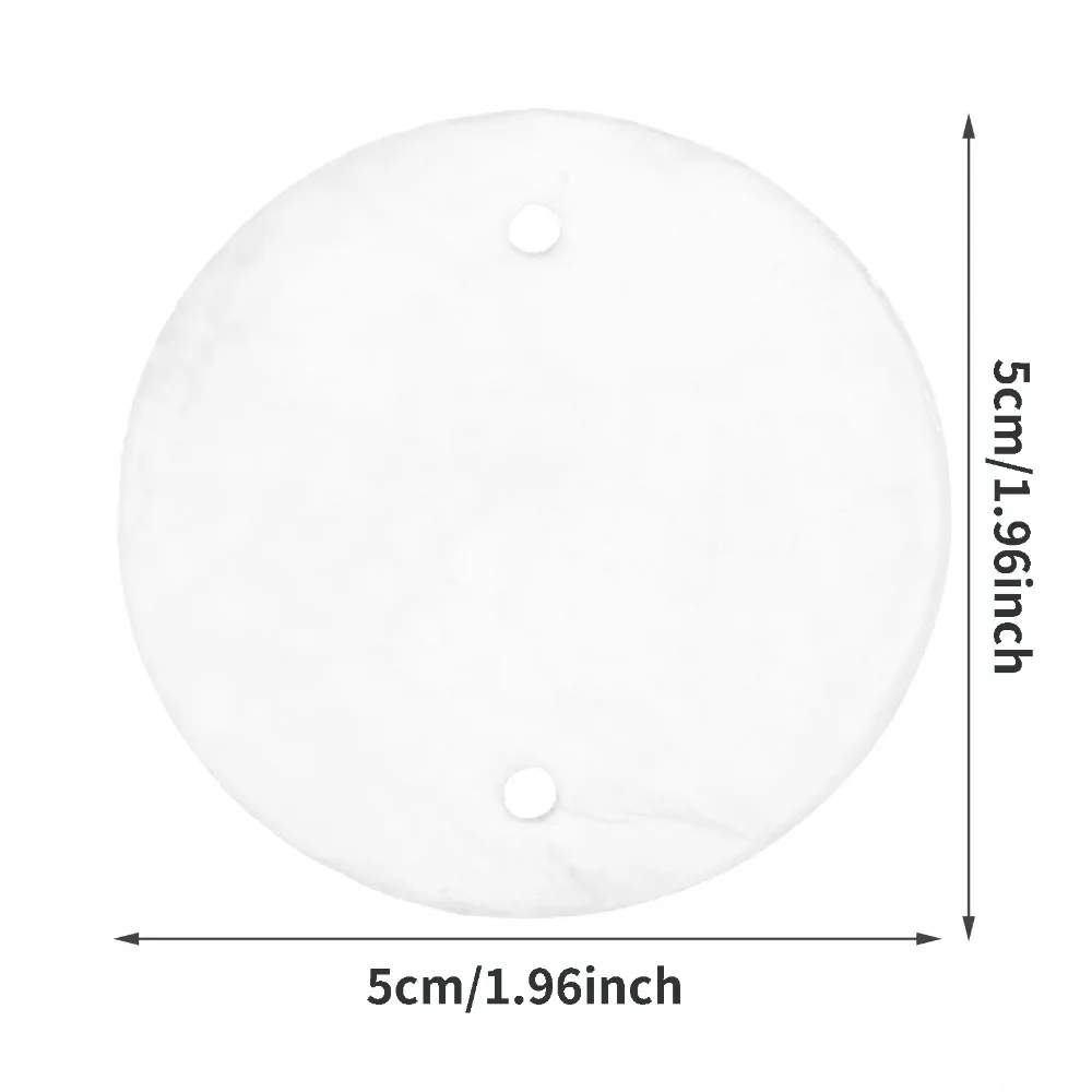 50mm/50pcs Natural Shells Round Slices Ornaments DIY Manual Material for Home Lamps Wind Chime Pendant Jewelry Accessories 5