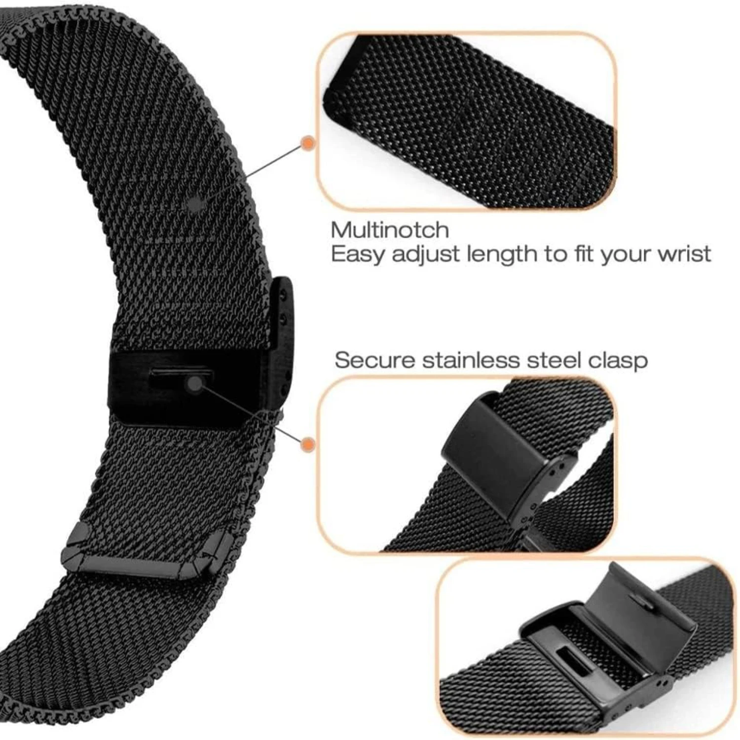 Enhance Your Fitness Tracking with Stylish and Durable Stainless Steel Wristband for MorePro F12/FT26 Smart Watch-Keep Your Fi