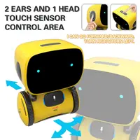 Yellow Smart Robot AT001 Toy Intellingent Partner With Voice Control And Touch Sensor Singing Dancing Talking For Kids Toy Gift 2