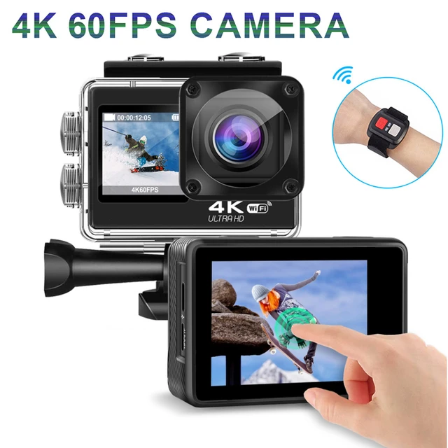 Action Camera 4k Waterproof  4k 60fps Eis Action Camera - Sports & Action  Video Cameras - Aliexpress