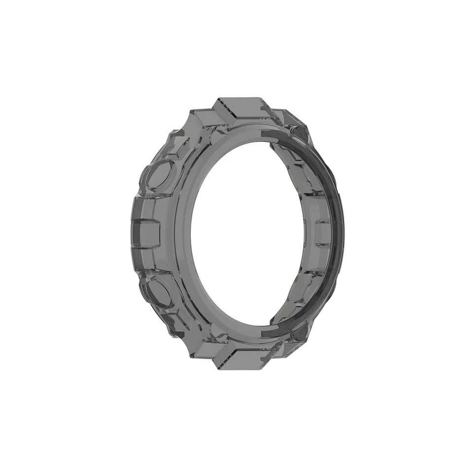 Custodia Per Amazfit T-Rex 3 - Cover In Silicone Morbido Con Vetro Temperato 9H, Protezione Antiurto, Nero - Foto 3