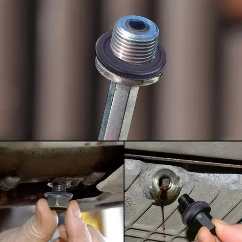 Car Oil Drain Plug Gasket M 12/M14 Rubber Engine Washer Replacement Auto Accessories