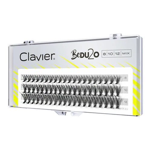 Clavio BeDU20 더블 볼륨 속눈썹 내추럴 20D 속눈썹 익스텐션 60 터프 래쉬, 개별 속눈썹 메이크업 이식 아이윈커 5