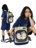 Japanese Large Capacity Backpack Schoolbag Students Leisure Commute Shoulder Women's Bag Transparent Itabag Women Handbags 3