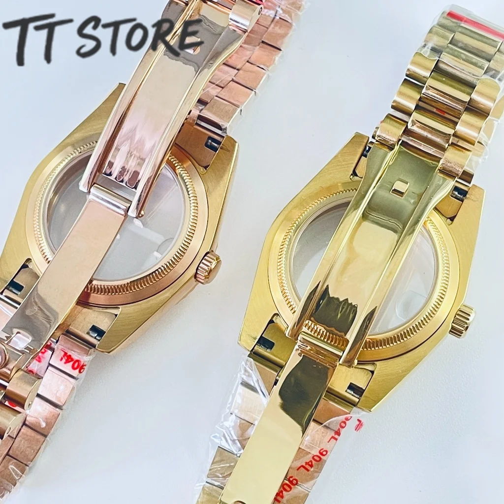 Premium Waterproof Watch Case with Sapphire Crystal - Silver, Black, Gold, and Rose Gold