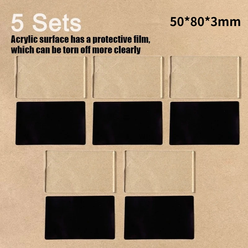 DIY Home Decor: Transparent Acrylic Magnet Set (5/10pcs)