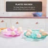 4 Pcs Egg Tray Stackable Egg Container Kitchen Egg Holder Plastic Egg Box Home Storage Trays Kitchen ganization Solutions 5