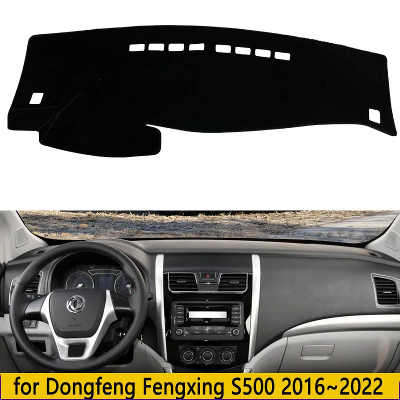 

Коврик для приборной панели автомобиля Dongfeng Fengxing S500 2016-2023, коврики для приборной панели, Солнцезащитный коврик, противоскользящий ковер, автомобильные аксессуары