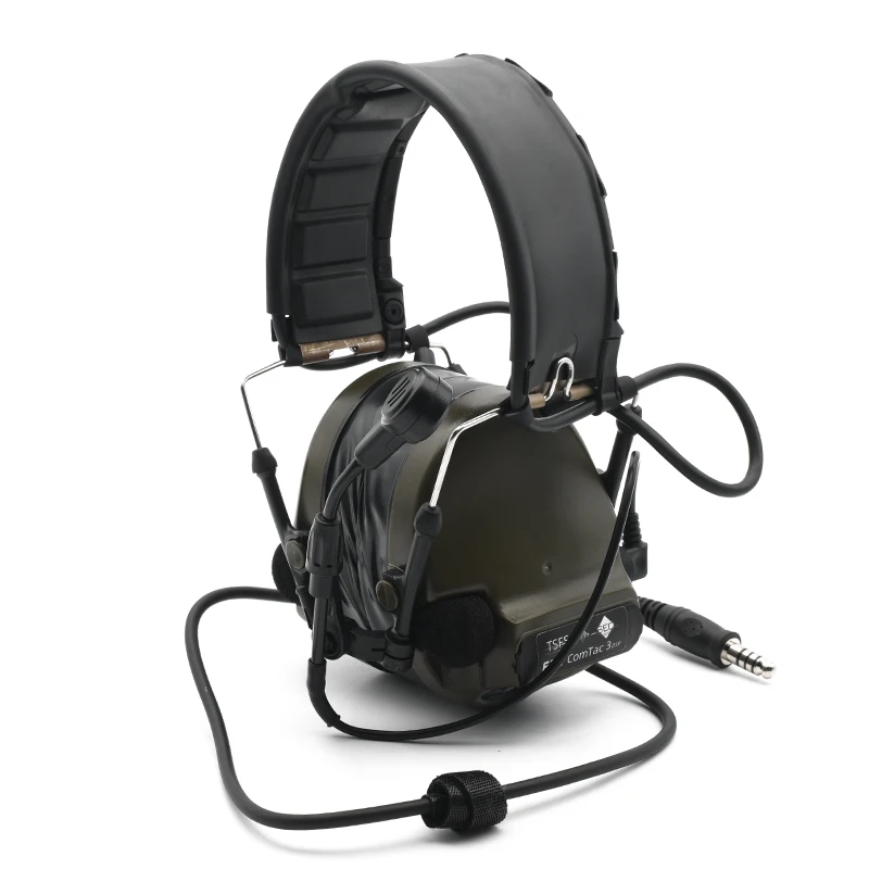 Új Változat fcs-tactical comtac III 3 headse Ribillió Mérséklés headphone Fülvédő lövöldözős Hátvéd számára Rádiókészülék Posta távirat és telefon Rádióadó