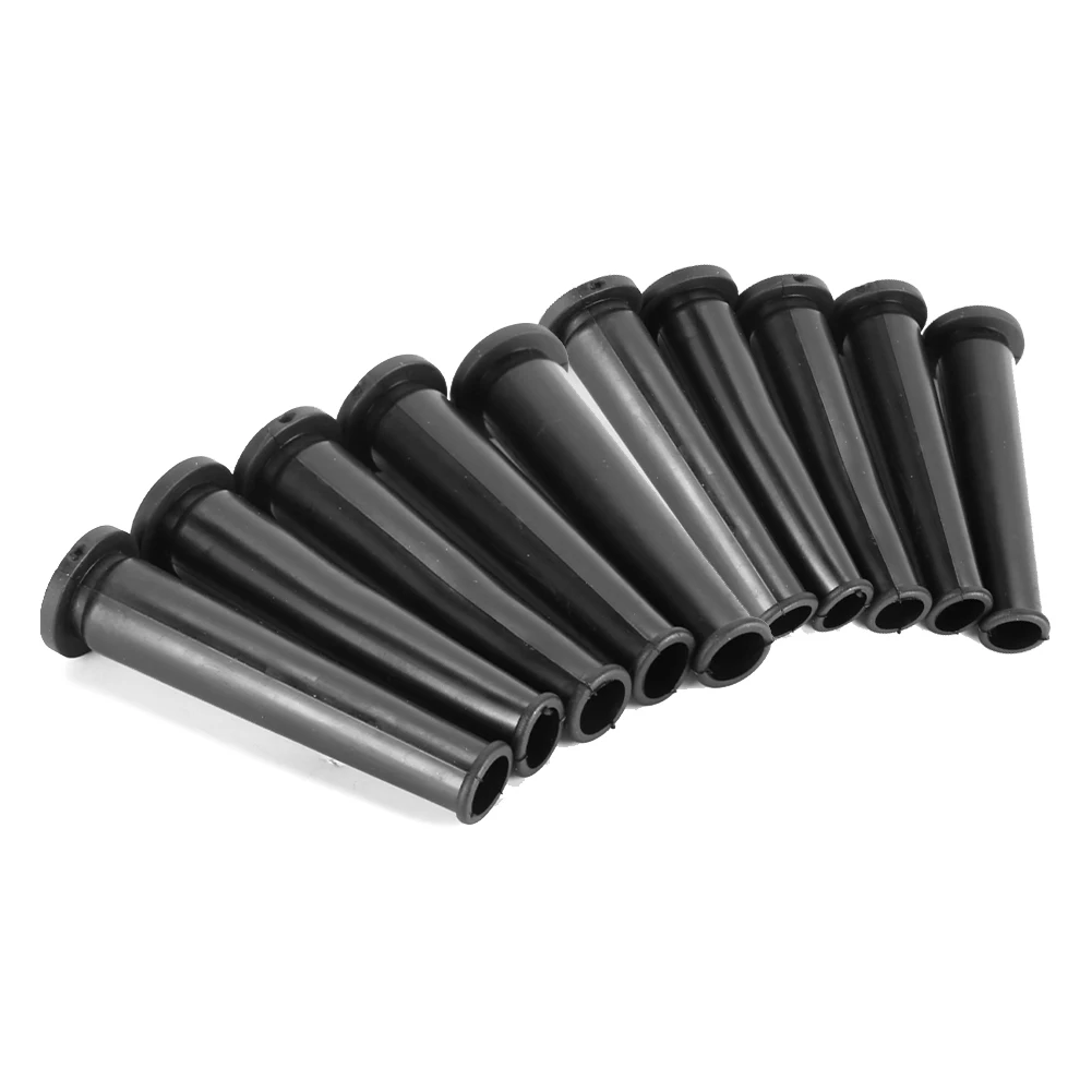10pcs/set 9mm Black Rubber Wire Protector Cable Sleeve Boots Covers For Angle Grinder Power Cord Protective Power Tool Parts
