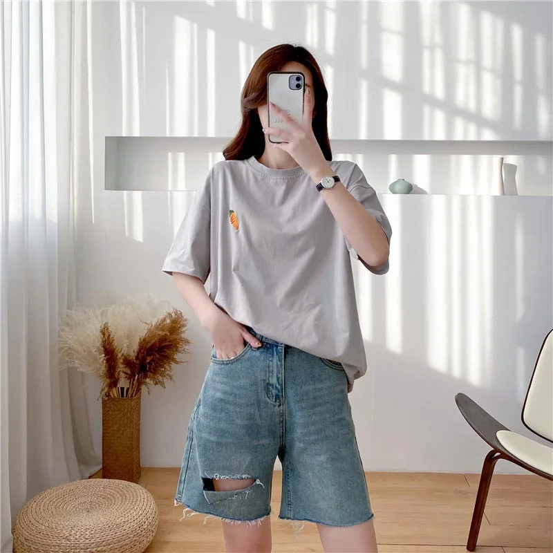 Maternity Nursing T-Shirt Top 98% Cotton Mother Nursing Tees Breastfeeding T Shirt for Pregnant Women Summer Pregnancy Top Wear 5
