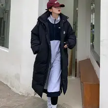 

Autumn and winter new loose simple long-sleeved casual all-match lazy wind down jacket plus velvet thick thick warm jacket