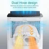 Portable Air Conditioner Heater 14000 BTU Inverter Dual Hose Dehumidifier Fan Compact Design Efficient Cooling & Heating 3