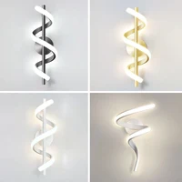 LED Wall Lamp Luxury Black White Gold Wall Decorative Lights For Bedroom Bedside Living Room Corridor Stairs Home Indoor Sconces 1