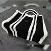 LO Color Contrast Plush Tote Bag Large Lychee Print Letter Fashion Handbag Large Capacity High Quality Shoulder Bags 3