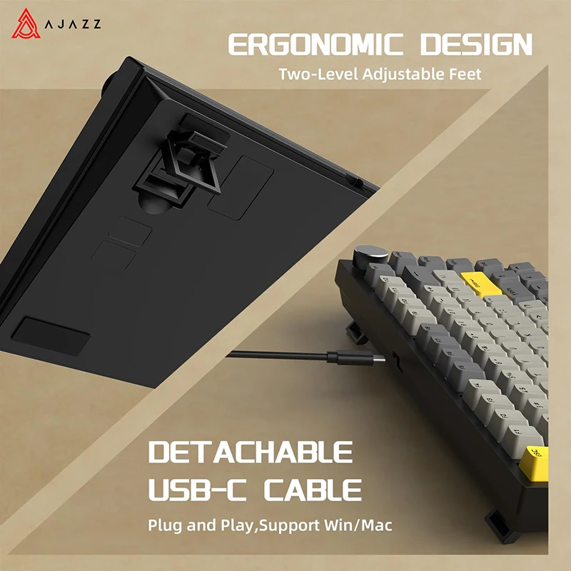 AJAZZ AK820 / AK820PRO TKL ゲーミングメカニカルキーボード 75% 82