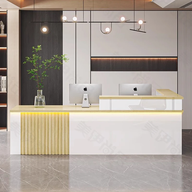 Display Nordic Reception Desks Salon Beauty Modern Purpito Reception Desks Luxury Office Recepci&oacute;n Negocio Commercial Furniture