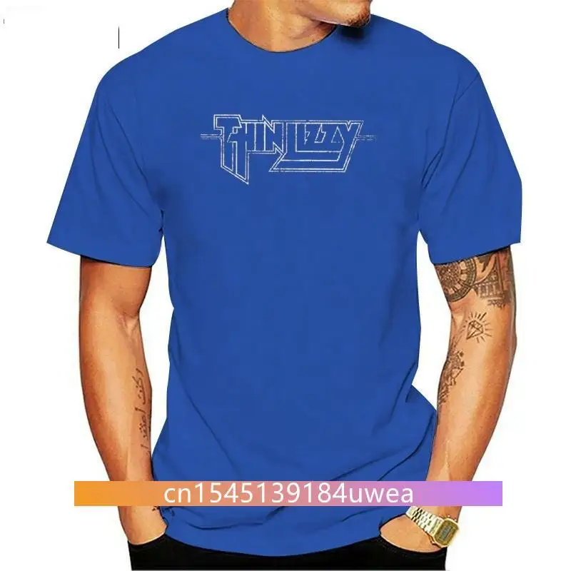 

New 2021 Fashion Casual Streetwear Thin Lizzy Classic Logo Officially Licensed Adult Graphic T Shirt