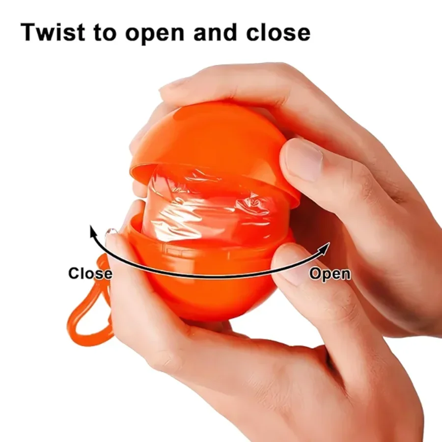 Raincoat Ball Disposable Rain Cover for Adults Waterproof Keyring Ball Hook Outdoor Emergency raincoat poncho