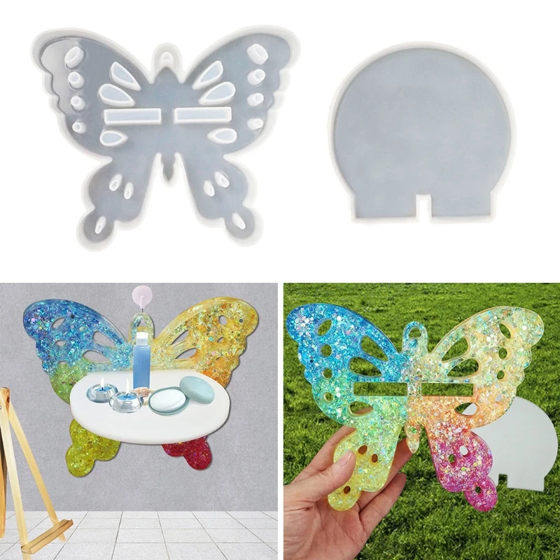 

for Butterfly Plate Mould Set Casting Silicone Molds Epoxy Resin Tray Mold for G