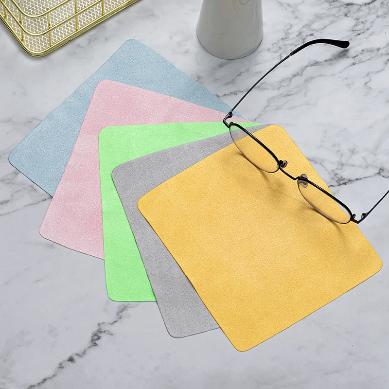 Premium Suede Microfiber Lens Cloth | Ultra-Soft for Glasses/Phone/Camera | Anti-Scratch & Quick-Dry | Eco-Friendly, No Shedding