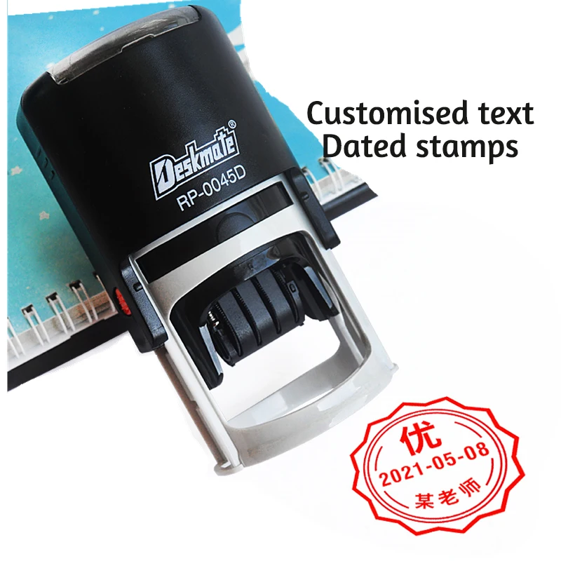 CustomSelfInkingRubberDateStamp12LineswithInkStampCreate