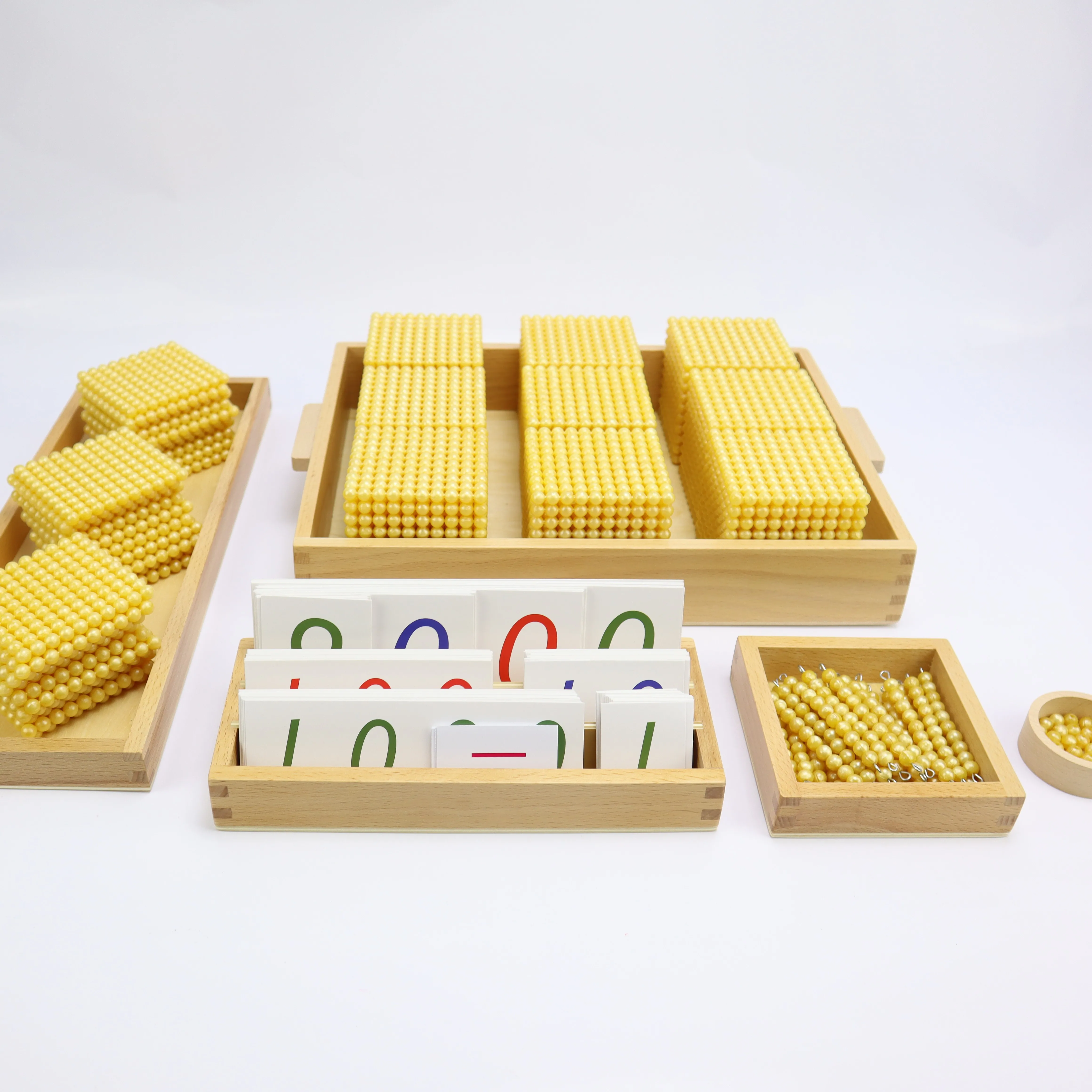 NEWMontessoryToysforKidsMathTeachingAidsBankGameBeaded