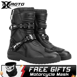Motorbike Protective Boots Off-Road Race Riding Protective Boots Mountaineering Shoes Motorcycles Outdoor Travel Sneakers