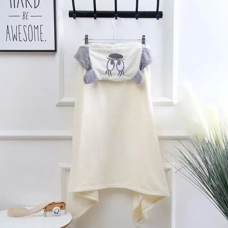 Newborn Baby Hooded Towels Toddler Super Soft Bath Towel Blanket Coral Fleece Kids Bathrobe Infant Cartoon Baby Stuff bath towel,baby towel,baby bathrobe