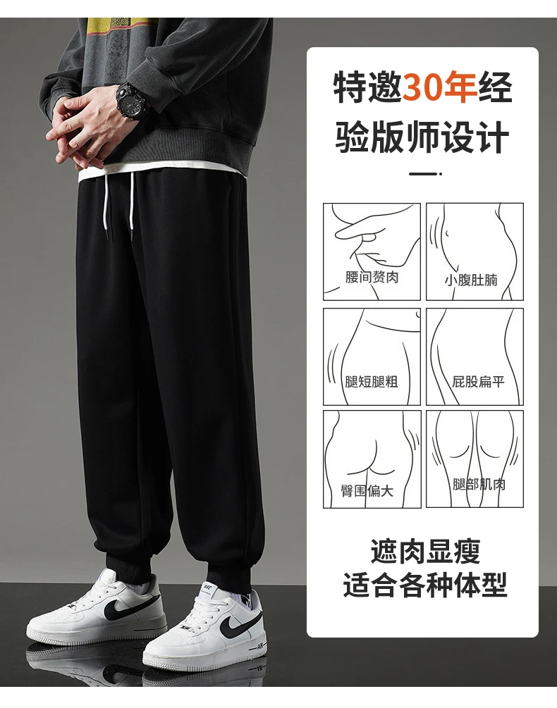 Description Picture 4 of itemAutumn New Knitted Casual Pants Men's Comfortable Cotton Tied Sports Pants M-5XL